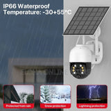 4G LTE Cellular Security Camera Includes SD, 2K Solar Outdoor Cam Wireless