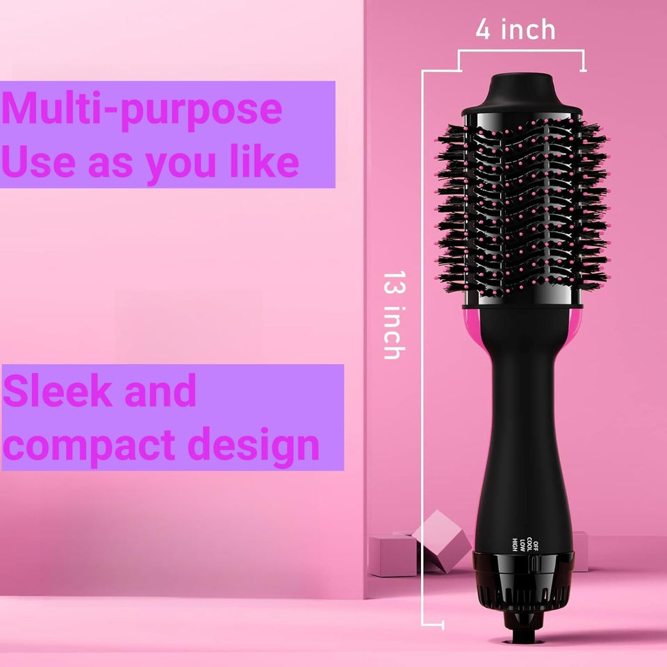 2 in 1 Hair Dryer and Styler Volumizer with Negative Ion Anti-Frizz