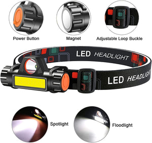 Rechargeable Headlamp Super Bright Lightweight LED Headlamp