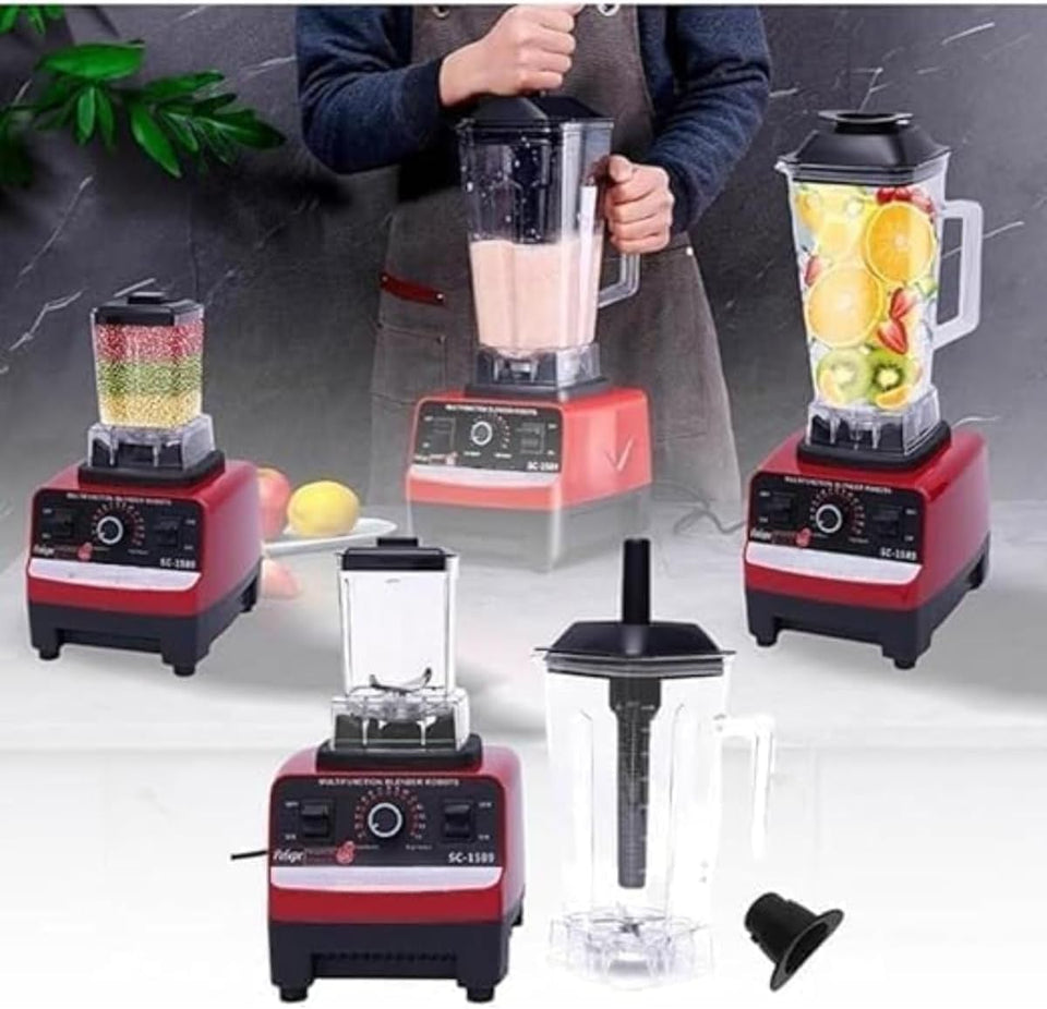 Commercial Grade 4500W Blender Silver Crust 2-in-1