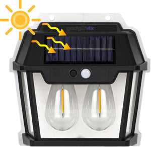 Outdoor Solar Wall Light with Motion Sensor