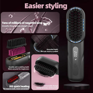 Straightener with a Built-In Comb