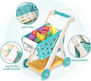 Kids Shopping Cart Trolley Play Set