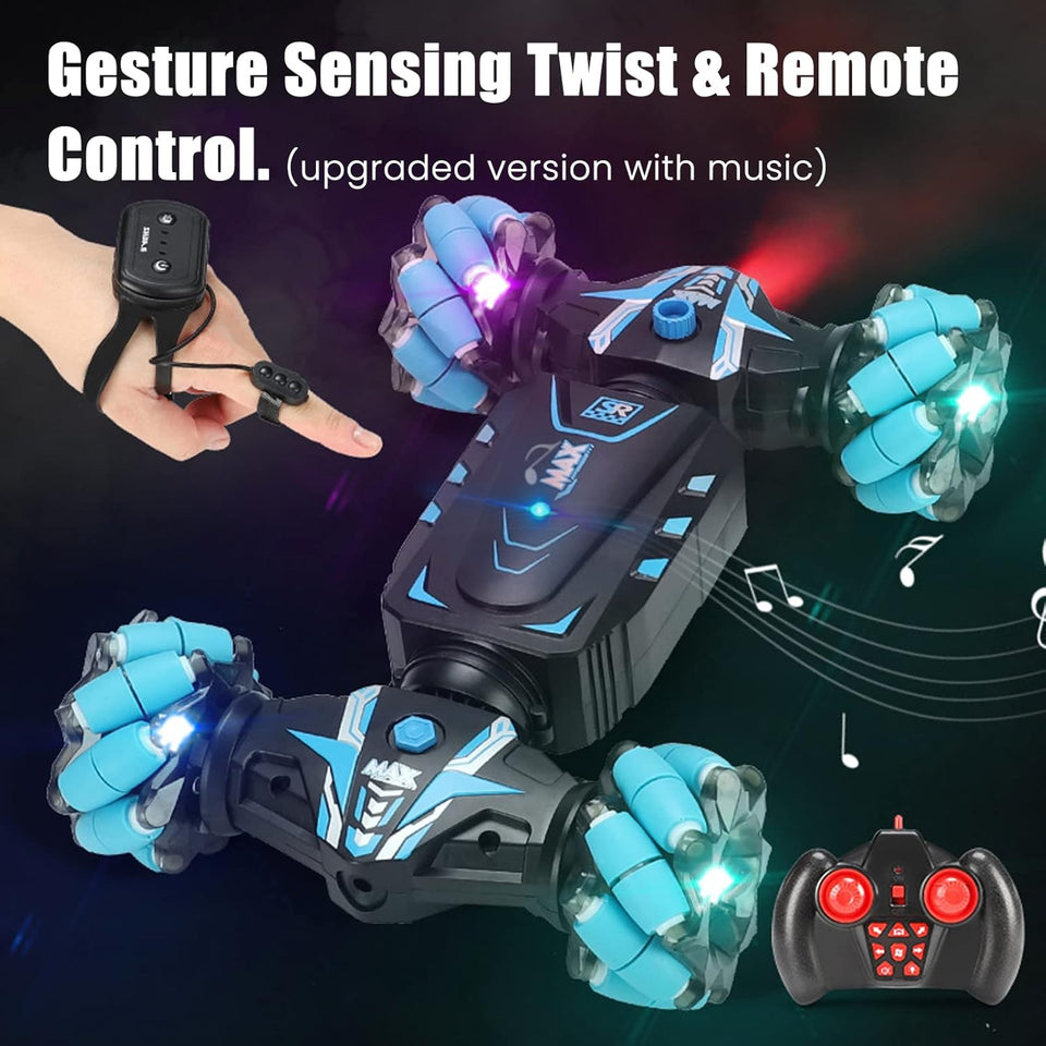 4WD 2.4GHz Remote Control Gesture Sensor Toy Cars