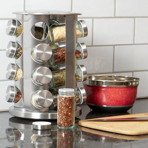 Home Basics Revolving 16 Jar Spice Rack