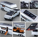 1/32 Cyber Pickup Trailer RV Model Kit