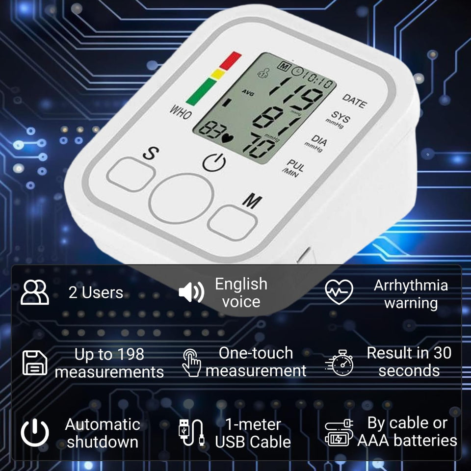 Automatic  Blood Pressure Machine with Arrhythmia Detection