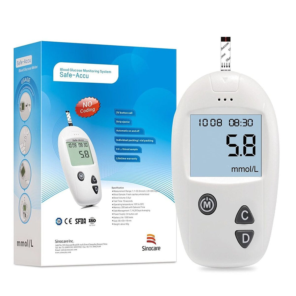 Glucose Meter, Blood Sugar Test Strips